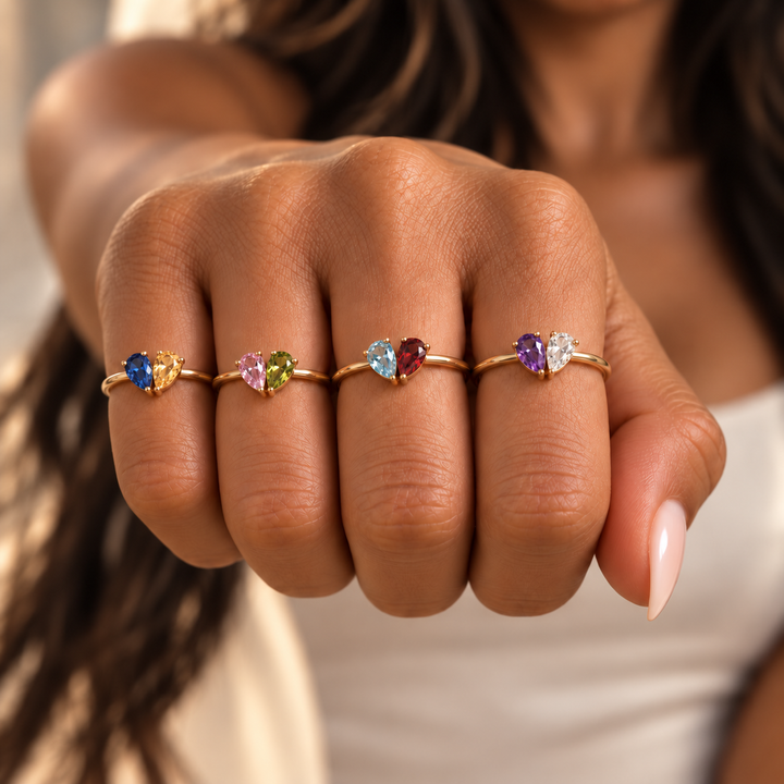 Demi Heart Ring - Silver Finish