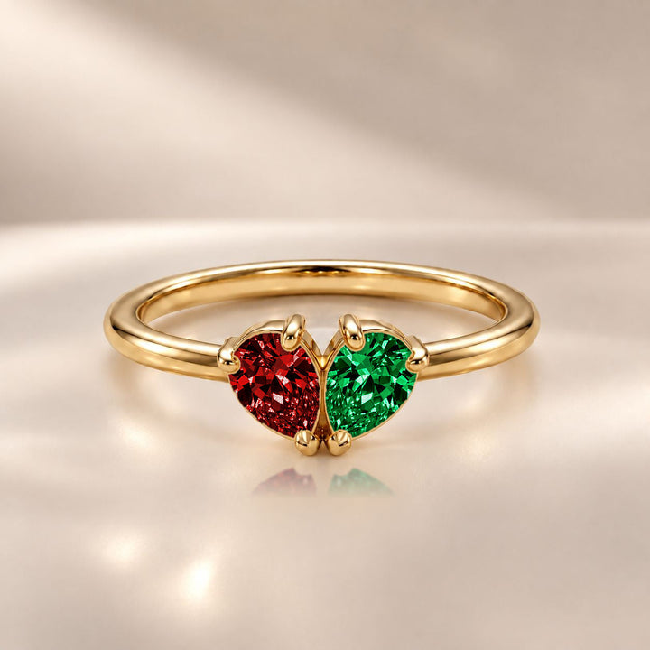 Demi Heart Ring - Gold Finish