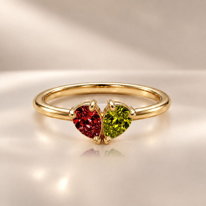 Demi Heart Ring - Gold Finish