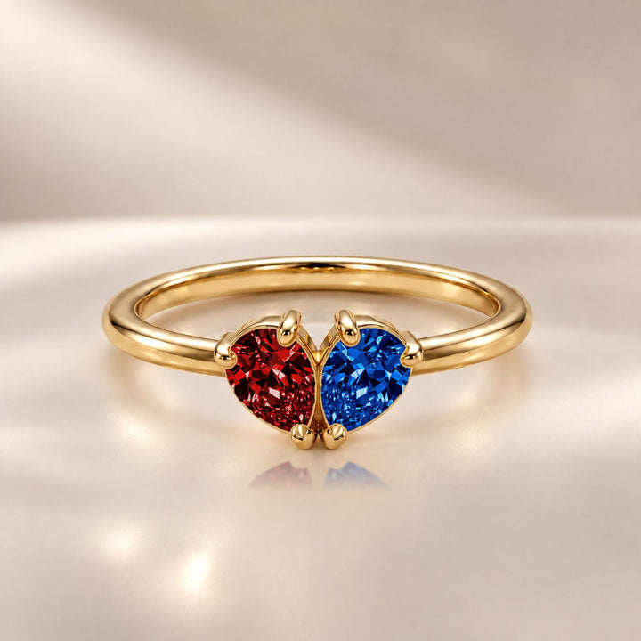 Demi Heart Ring - Gold Finish