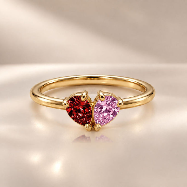 Demi Heart Ring - Gold Finish