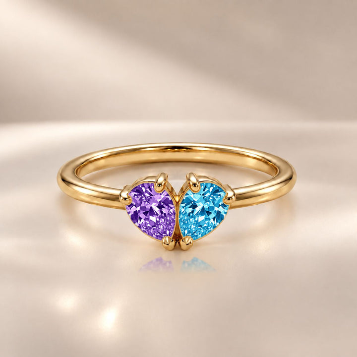 Demi Heart Ring - Gold Finish