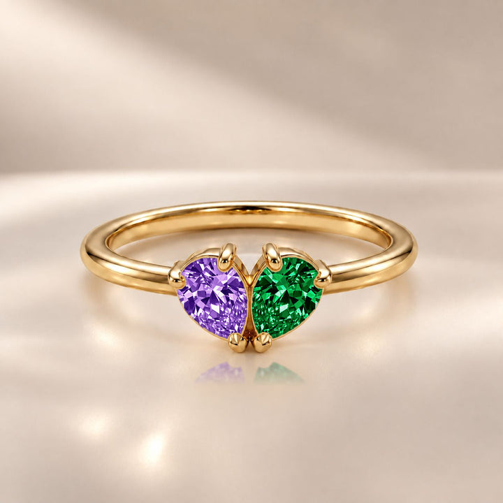 Demi Heart Ring - Gold Finish