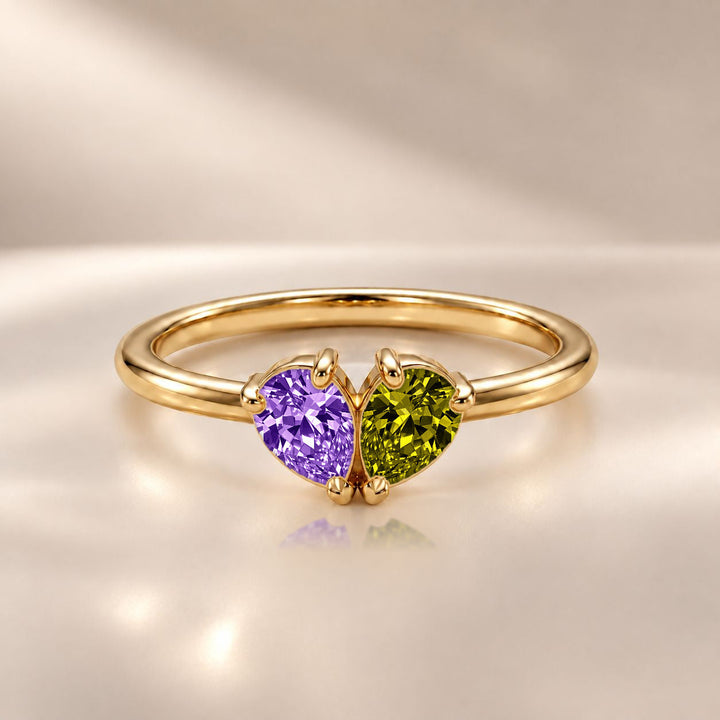Demi Heart Ring - Gold Finish