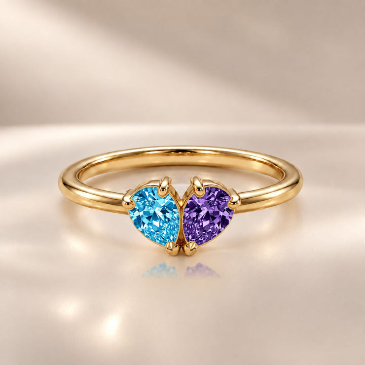 Demi Heart Ring - Gold Finish