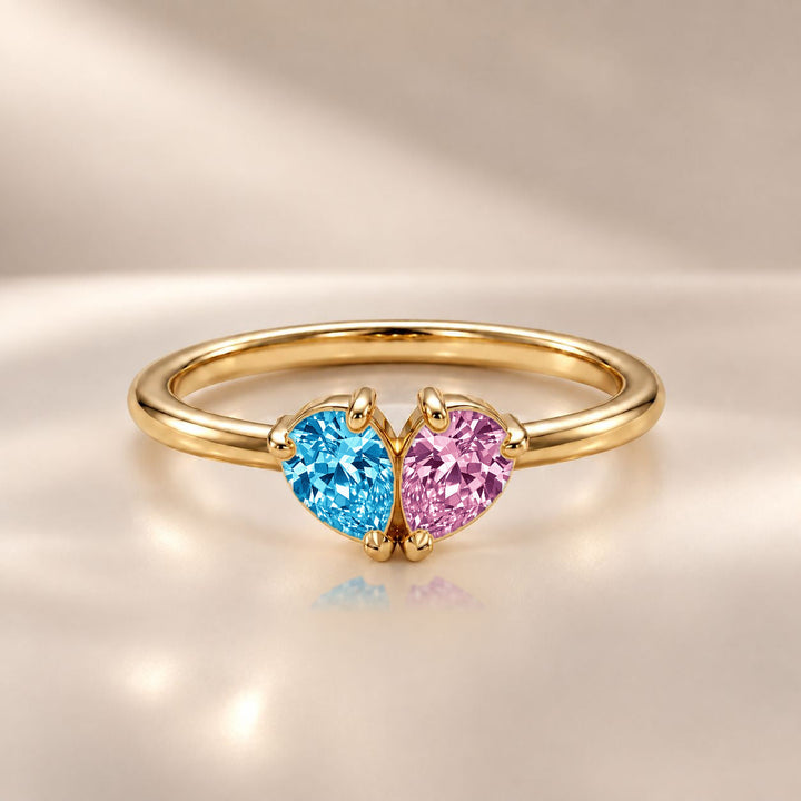 Demi Heart Ring - Gold Finish