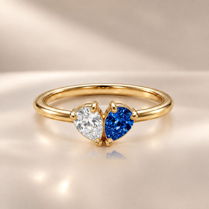 Demi Heart Ring - Gold Finish