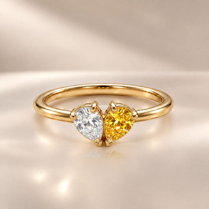 Demi Heart Ring - Gold Finish