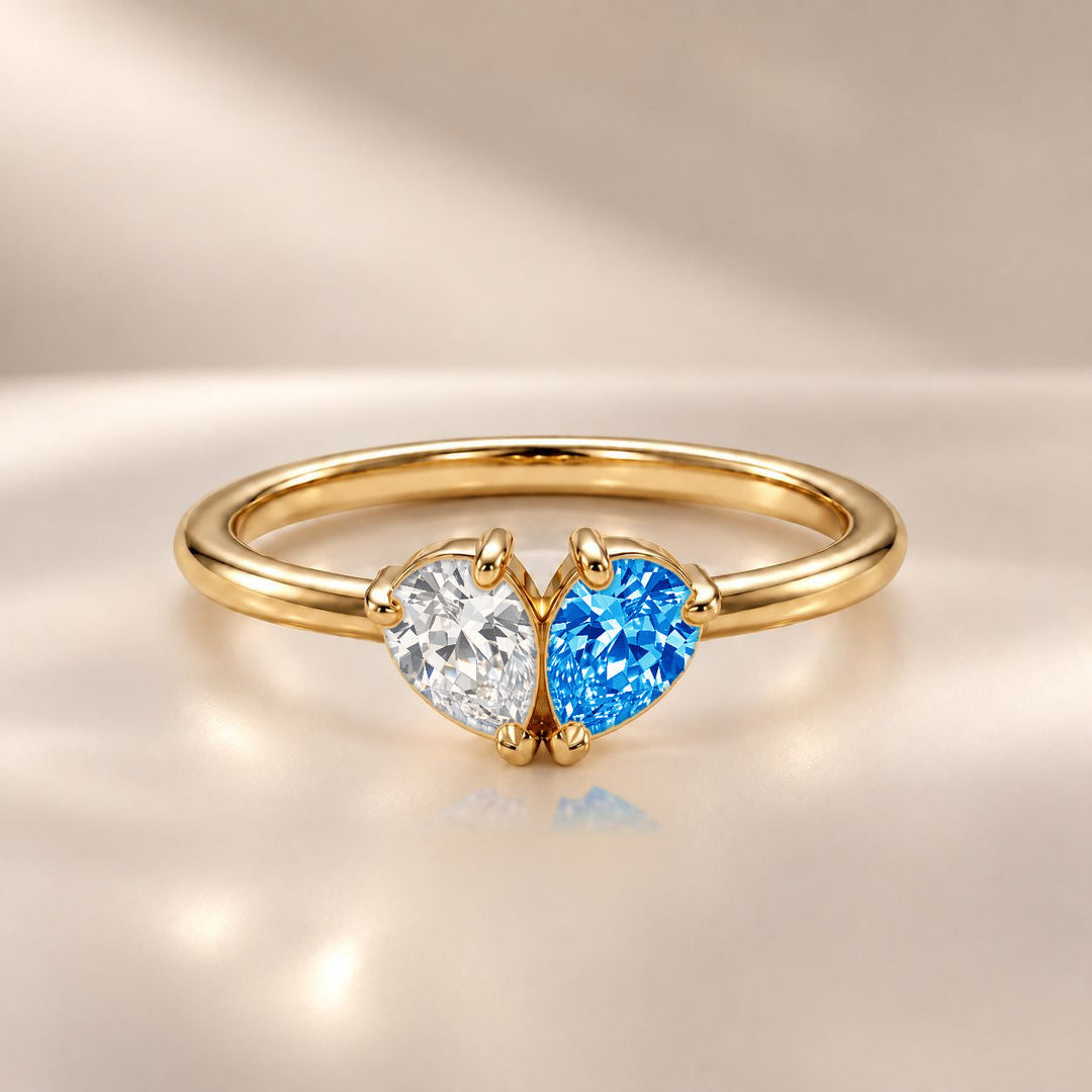 Demi Heart Ring - Gold Finish