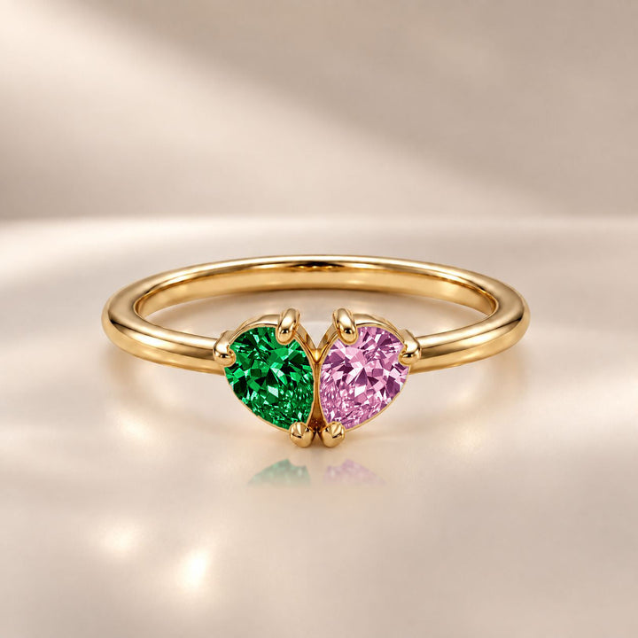 Demi Heart Ring - Gold Finish