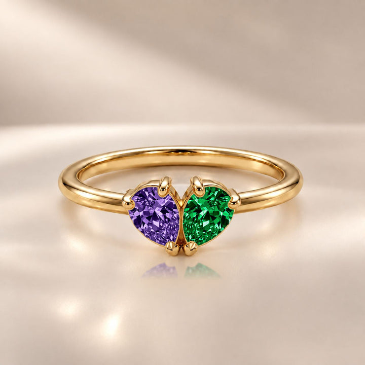 Demi Heart Ring - Gold Finish