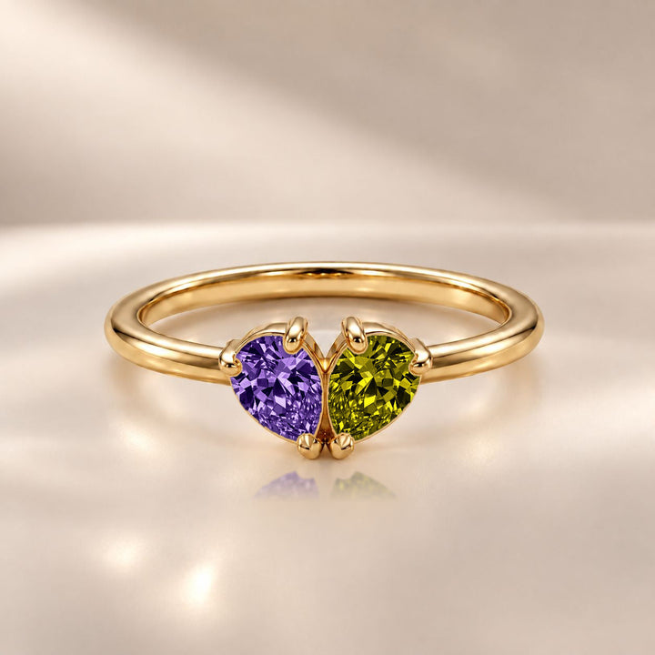 Demi Heart Ring - Gold Finish