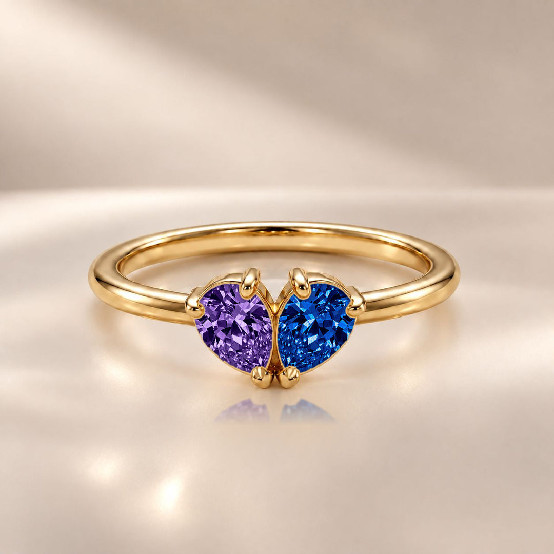 Demi Heart Ring - Gold Finish