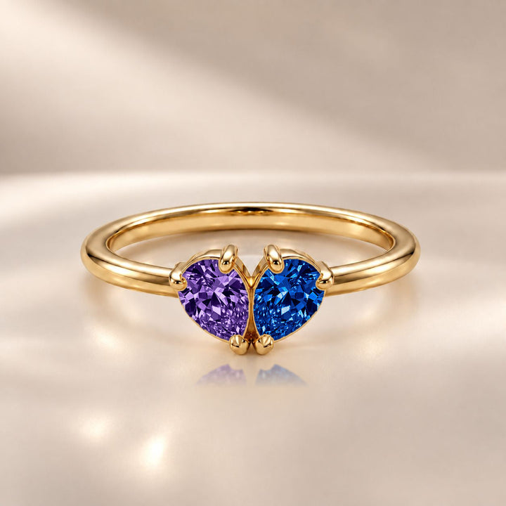Demi Heart Ring - Gold Finish