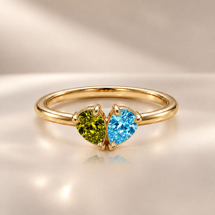 Demi Heart Ring - Gold Finish