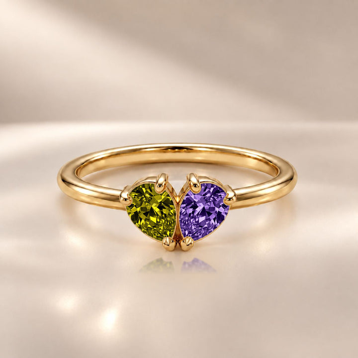 Demi Heart Ring - Gold Finish