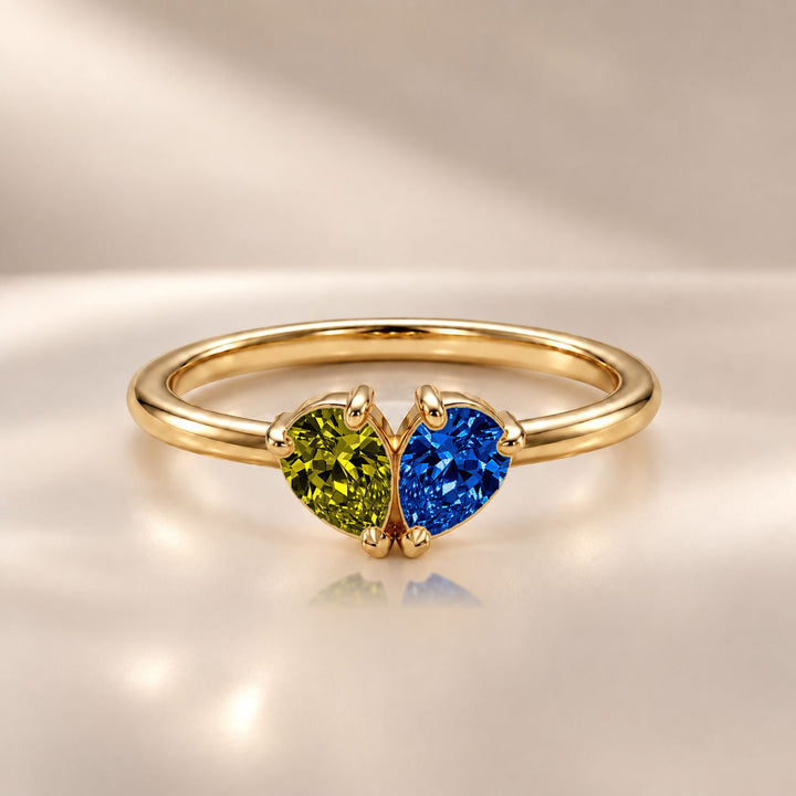 Demi Heart Ring - Gold Finish