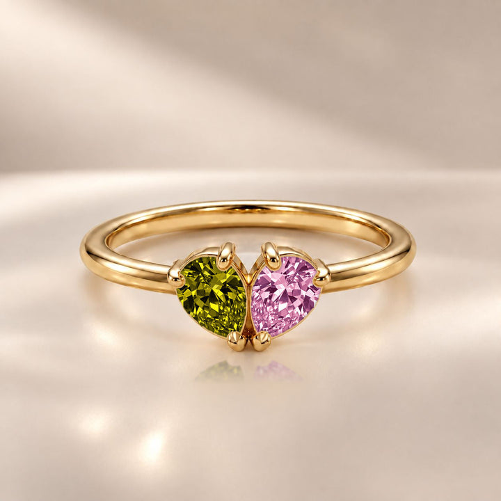 Demi Heart Ring - Gold Finish