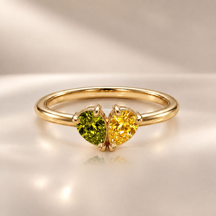 Demi Heart Ring - Gold Finish