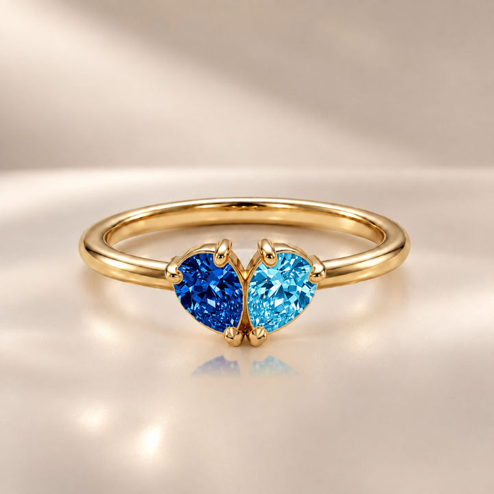 Demi Heart Ring - Gold Finish