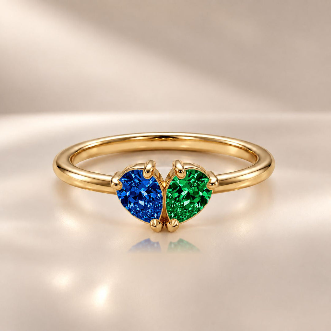 Demi Heart Ring - Gold Finish