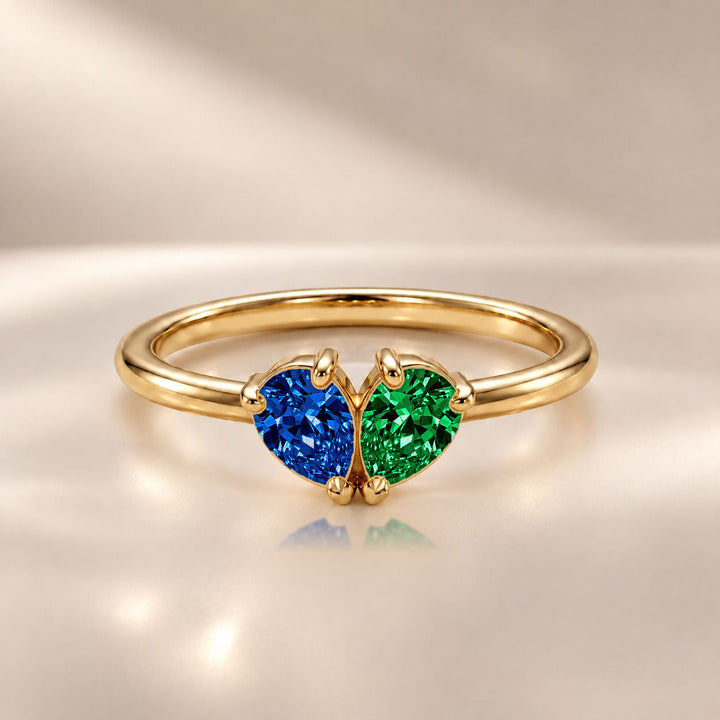 Demi Heart Ring - Gold Finish