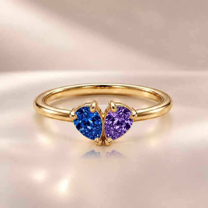 Demi Heart Ring - Gold Finish