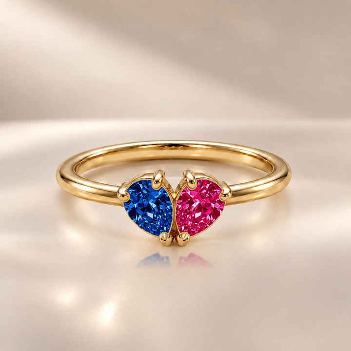 Demi Heart Ring - Gold Finish