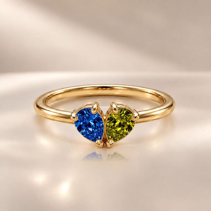 Demi Heart Ring - Gold Finish