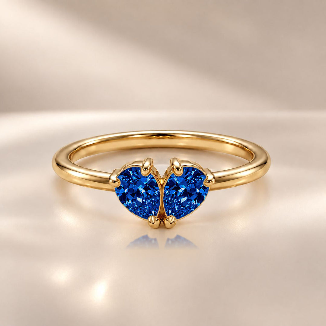 Demi Heart Ring - Gold Finish