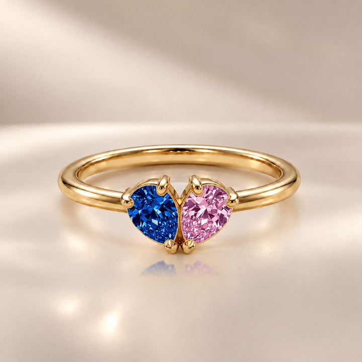 Demi Heart Ring - Gold Finish