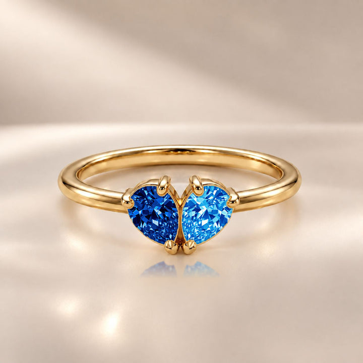 Demi Heart Ring - Gold Finish