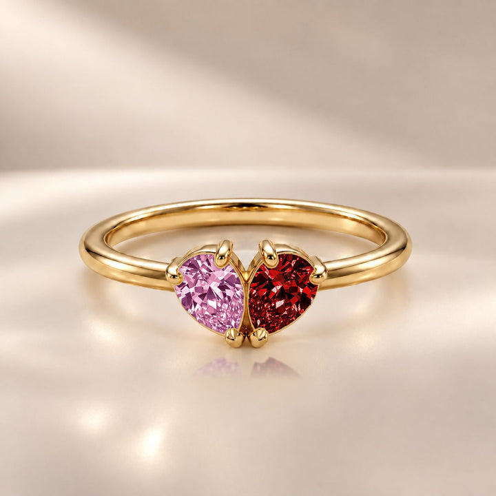 Demi Heart Ring - Gold Finish