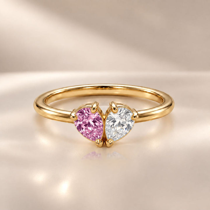 Demi Heart Ring - Gold Finish