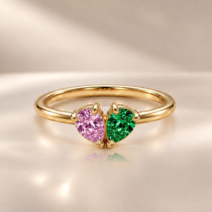 Demi Heart Ring - Gold Finish