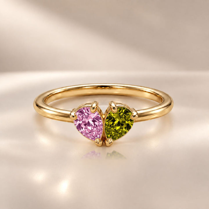 Demi Heart Ring - Gold Finish