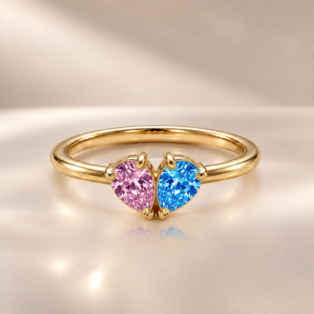 Demi Heart Ring - Gold Finish
