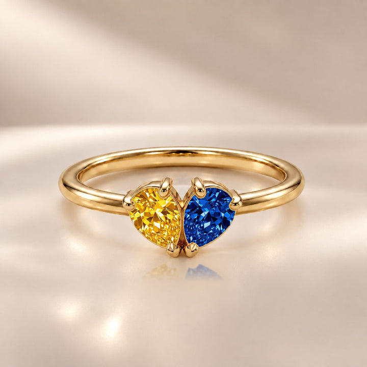 Demi Heart Ring - Gold Finish