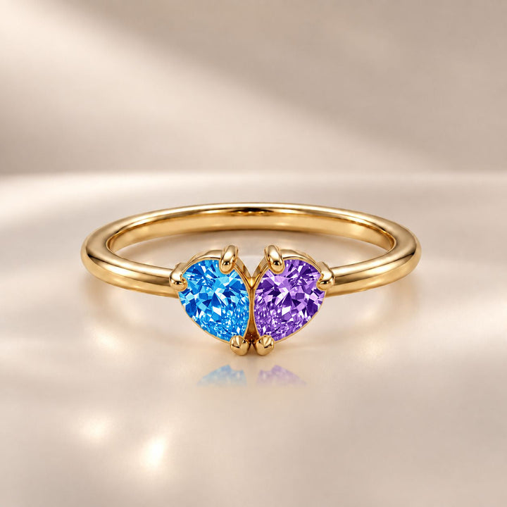 Demi Heart Ring - Gold Finish