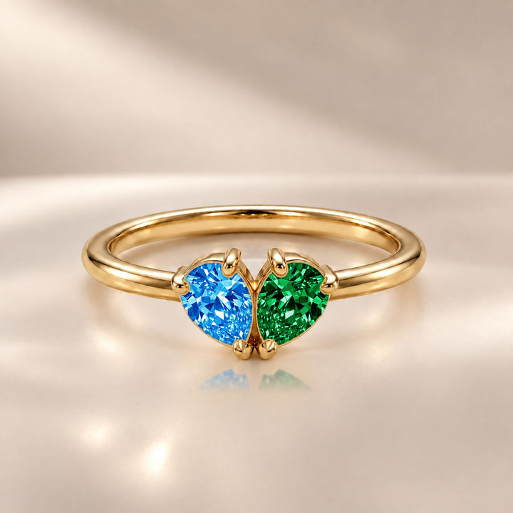 Demi Heart Ring - Gold Finish