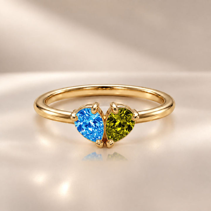 Demi Heart Ring - Gold Finish