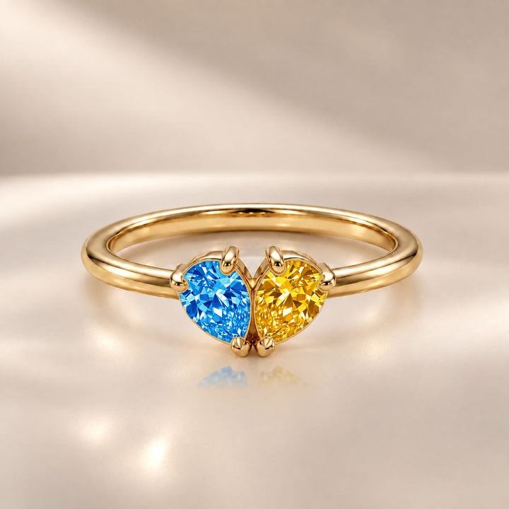 Demi Heart Ring - Gold Finish