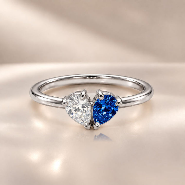 Demi Heart Ring - Silver Finish