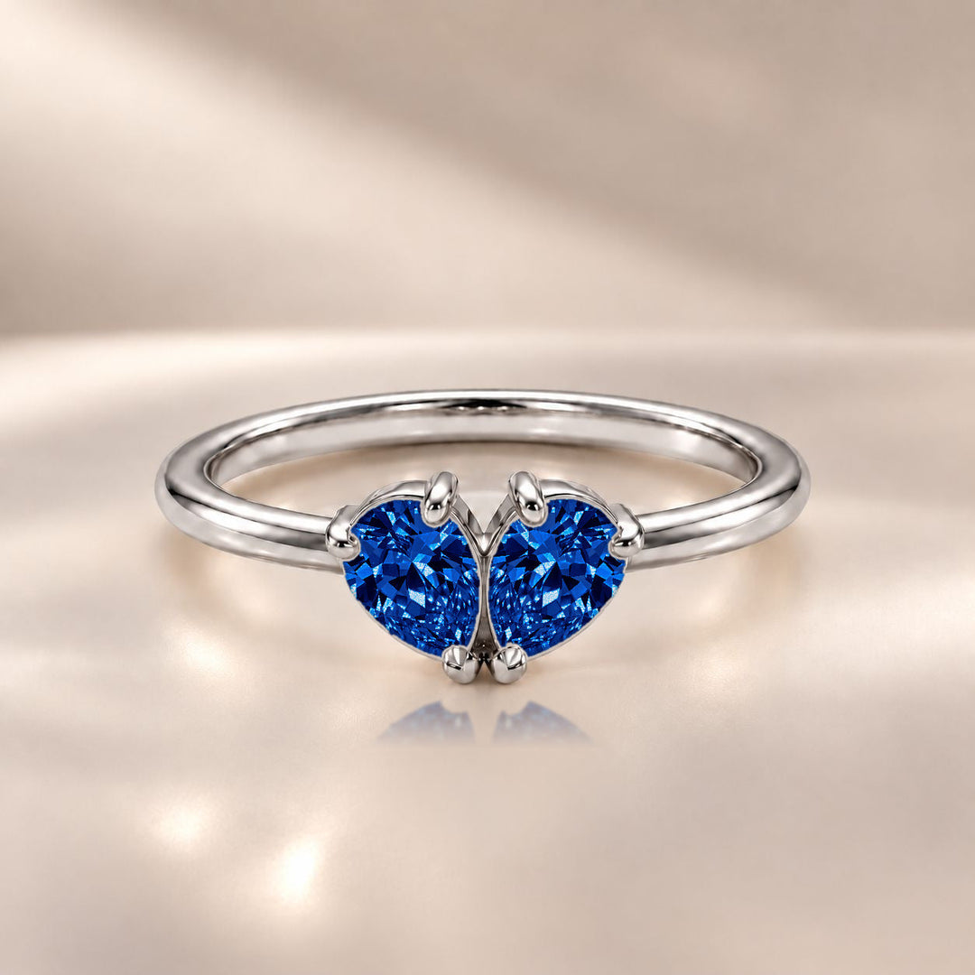 Demi Heart Ring - Silver Finish