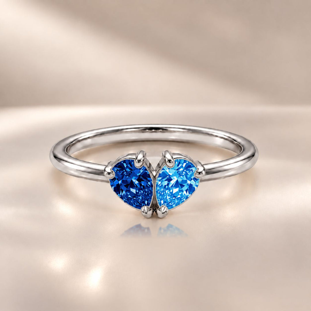 Demi Heart Ring - Silver Finish