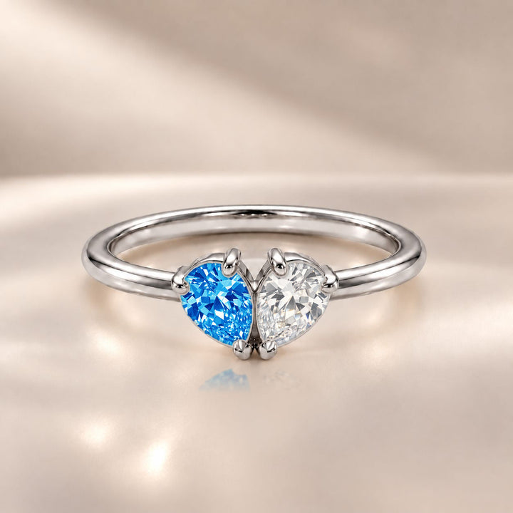 Demi Heart Ring - Silver Finish